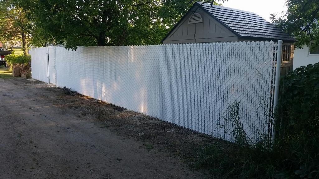 Residential #8 – All White Fence cw Privacy Inserts
